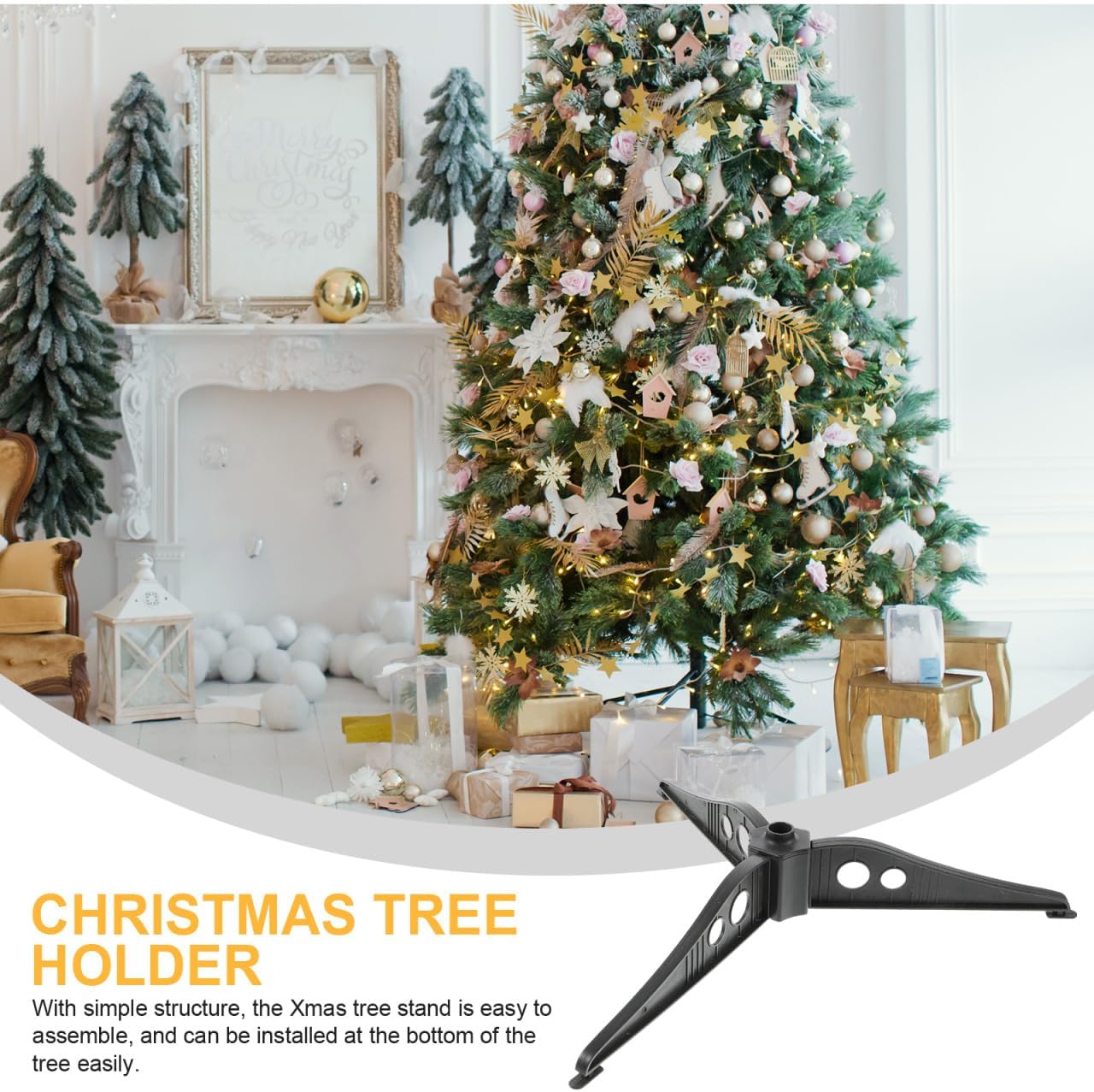 NOLITOY Christmas Tree Stand Xmas Tree Base Stand Plastic Xmas Tree Bracket Xmas Tree Stand Xmas Tree Supplies Christmas Tree Base Stand Home Xmas Tree Rack Xmas Tree Holder