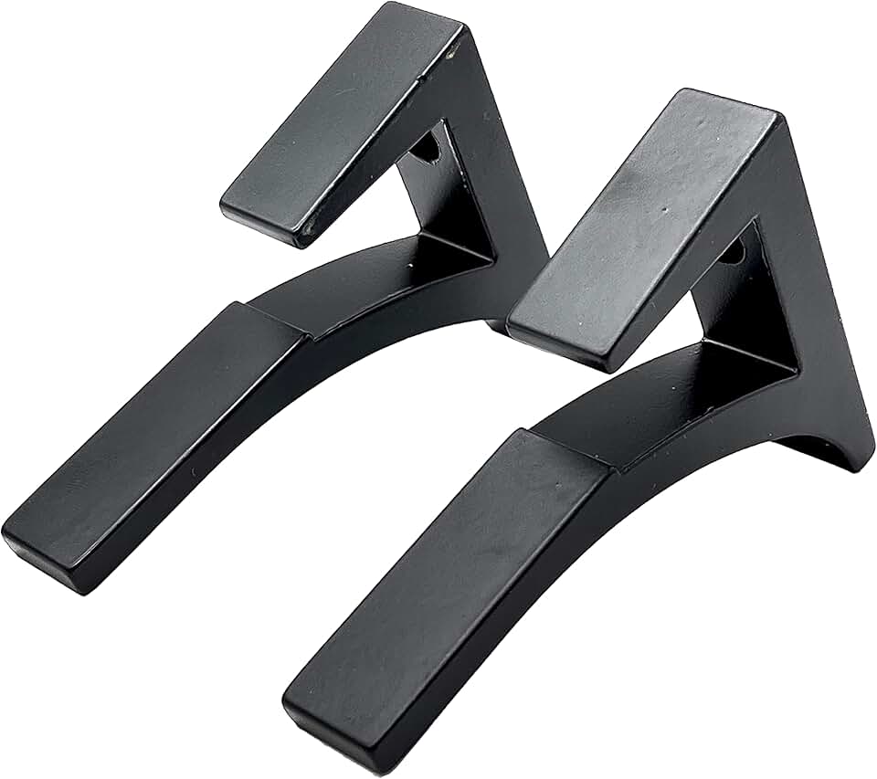 CRL Black - Aluminum Glass Shelf Bracket for 3/8" to 1/2" Glass - Package