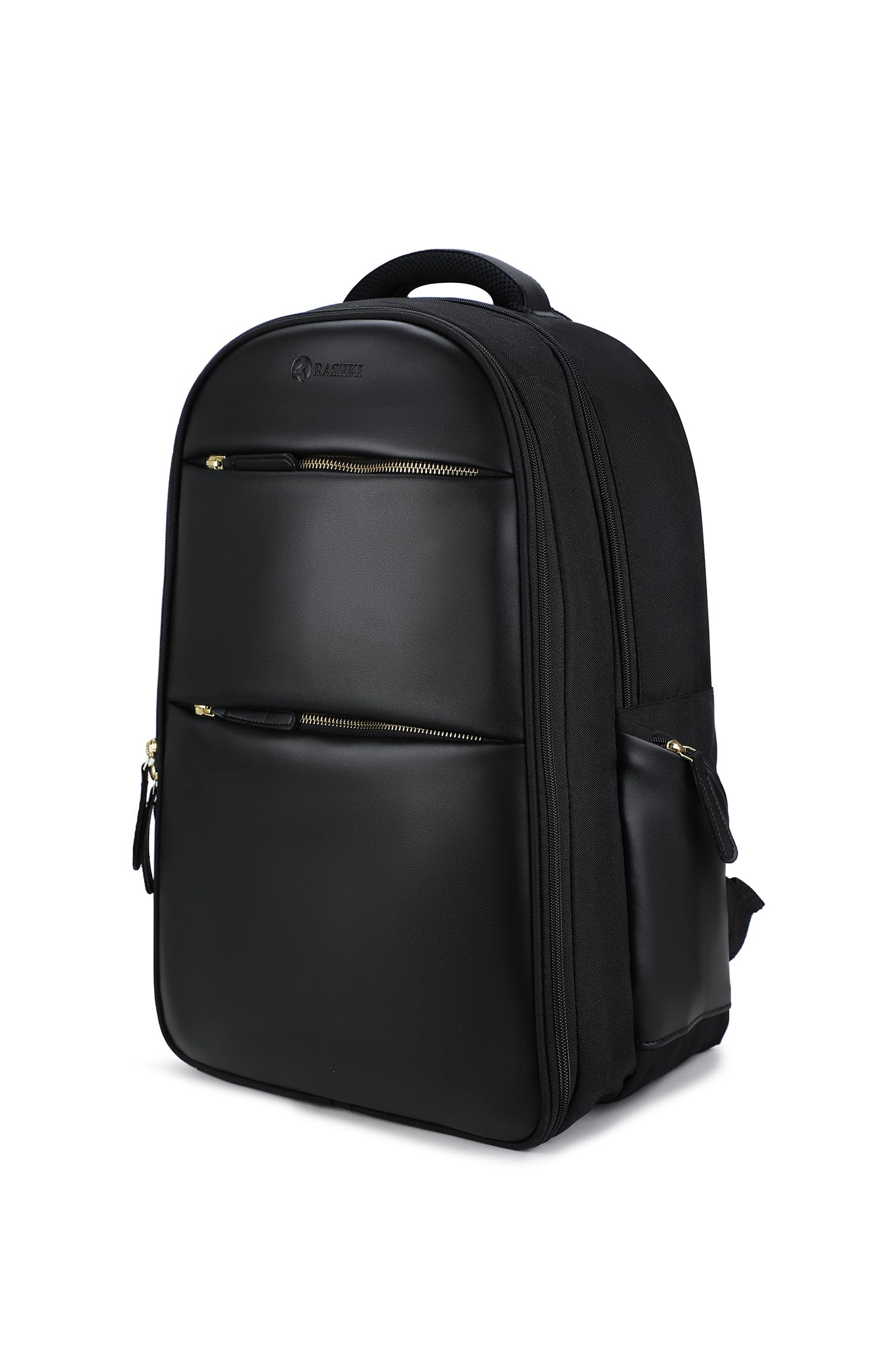 RASHKI Aero Overnighter Backpack 15.6" Inch Laptop Travel Backpack for men and women with Rain and Dust Cover | USB Port (36 litres vegan leather) (Black) (Without Smart Tracker, Black) (B0BW8T473B) Amazon Price History, Amazon Price Tracker