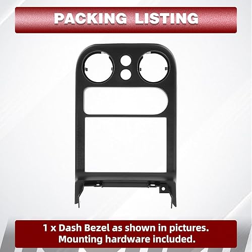 Miniatura 5 de HECASA Bisel de tablero compatible con Mazda Miata 1990-1993 Reemplazo para NA01-55-210B-00 Panel de plástico negro