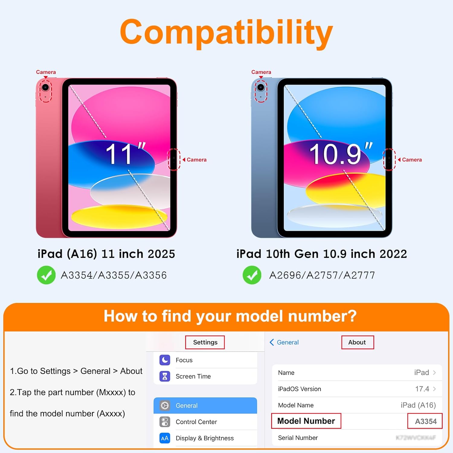 DTTO for iPad (A16) 11th Generation Case 11 Inch 2025, iPad 10th Generation Case, Adjustable Portrait/Landscape Kickstand, Built-in Screen Protector, Protective Cover with Translucent Back, Black