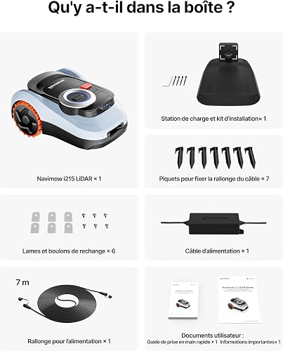 Segway Navimow i215 LiDAR Robot tondeuse pour 1500m² avec Garage M, pentes de 45%, LiDAR à semi-conducteurs et Vision, cartographie automatique, sans fil, sans antenne, 4G intégré (expédié séparément) Segway Navimow i215 LiDAR Robot tondeuse pour 1500m² avec Garage M, pentes de 45%, LiDAR à semi-conducteurs et Vision, cartographie automatique, sans fil, sans antenne, 4G intégré (expédié séparément) - 8