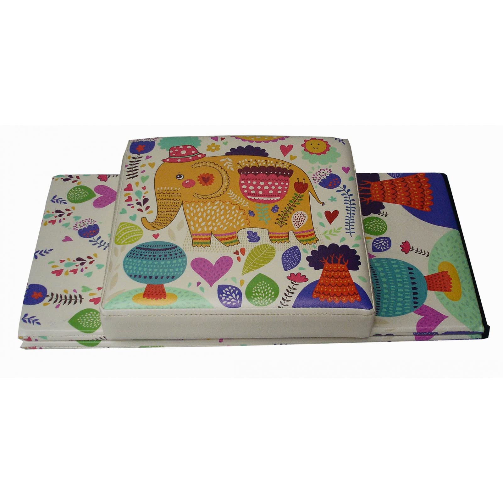 Biscottini Pouf contenitore bambini e adulti 33x60x33 cm | Scatole portaoggetti richiudibili con coperchio | Pouf contenitore quadrato con decorazioni
