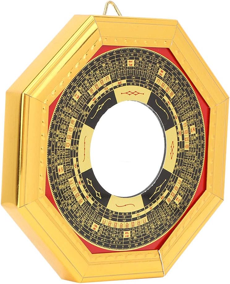 Zunate Bagua feng shui Chinese good luck charm, Bagua mirror feng shui, Convex Concave Bagua Mirror for Home Shop Business Decoration(13.5cm diameter convex lens)