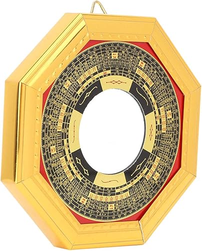Miniatura 9 de Espejo Bagua, Feng Shui, espejo convexo chino tradicional para puerta de protección, suerte al aire libre para casa y negocios, buena suerte