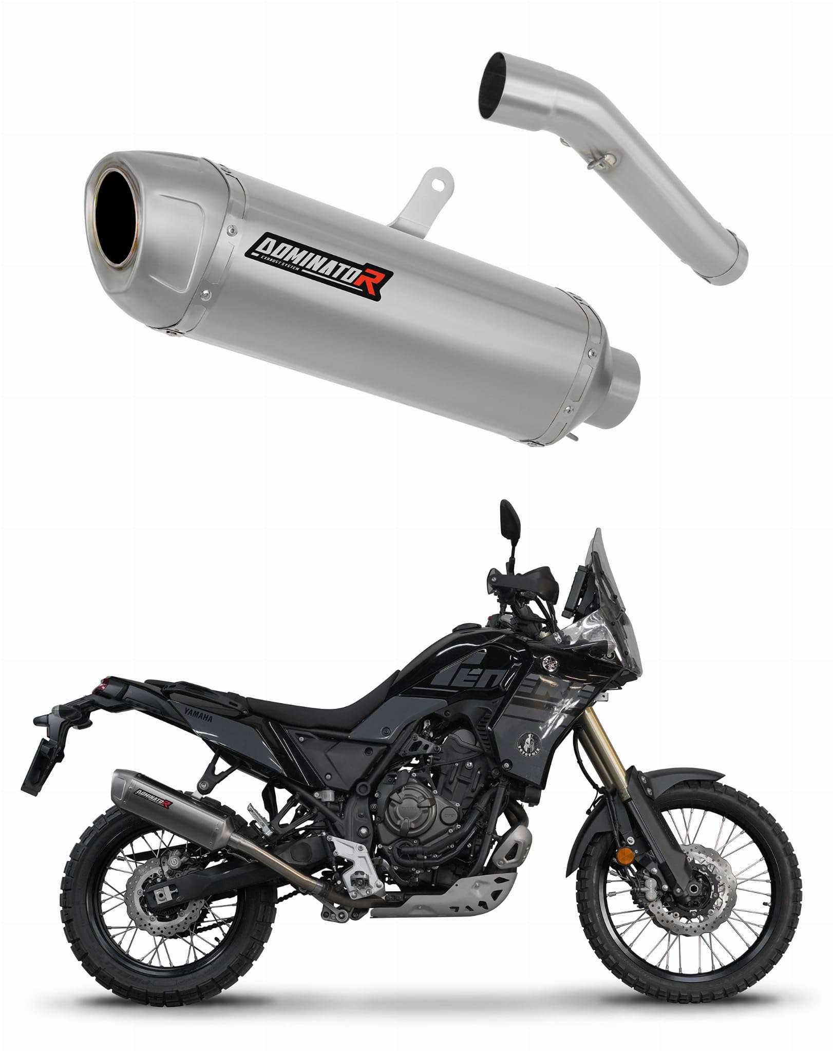 DOMINATOR Silenciador Escape S6 compatible con Tenere 700 2025