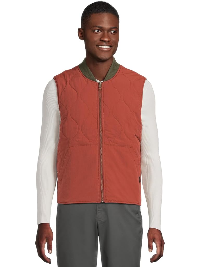 Orange L.L.Bean Signature Reversible Camp Vest Lined Regular