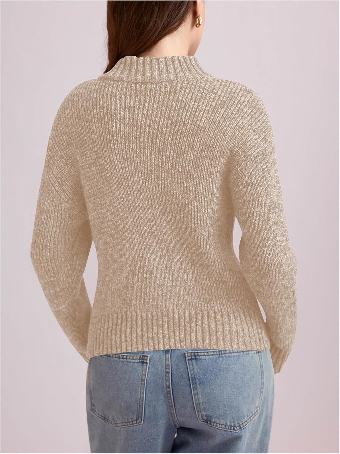 Verdusa Women's Zip Up Cardigan Sweaters Long Sleeve Knitted Fall Jacket Trendy 2025 - Image 2