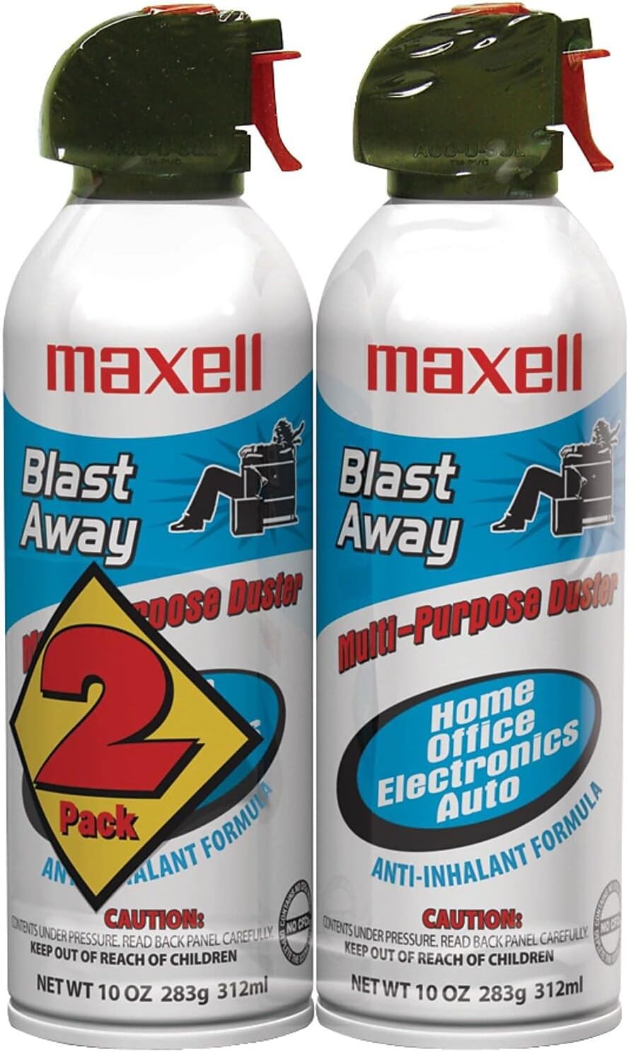 MAXELL 190026 CA-4 Canned AIR 10OZ 2-Pack