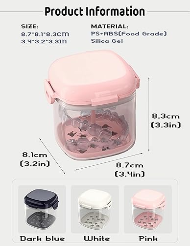 Miniatura 2 de MURRI&MURRDI Estuche de retenedores, caja de baño para dentaduras con cesta filtrante, estuche de protección bucal, taza limpiador de aparatos,