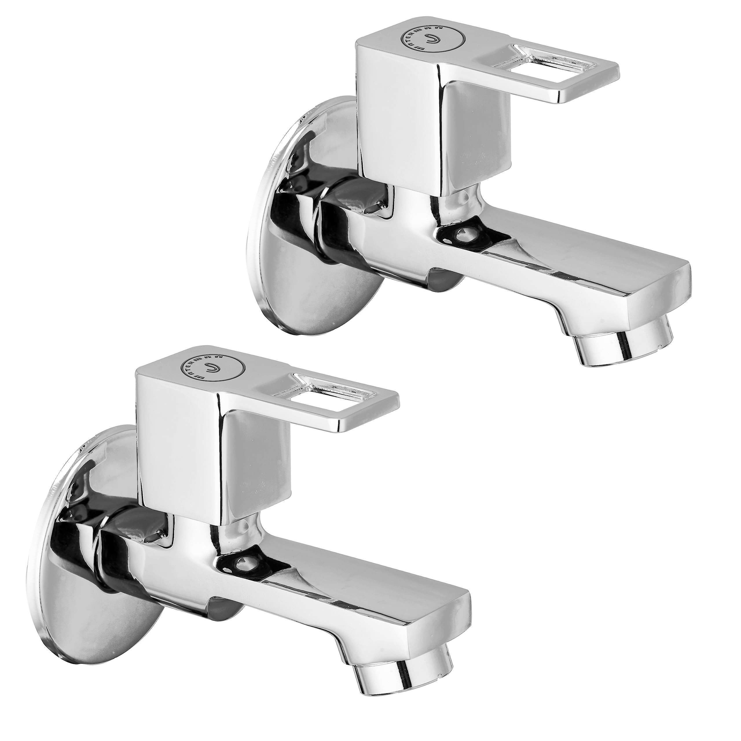 WATERMAN® Cube Short Body Tap with Wall Flange (2 Pcs) Brass Body Chrome Finish Wall Mount Water Taps for Kitchen, Bathroom, Sink, Wash Basin, Toilet (B0C9431WT4) Amazon Price History, Amazon Price Tracker