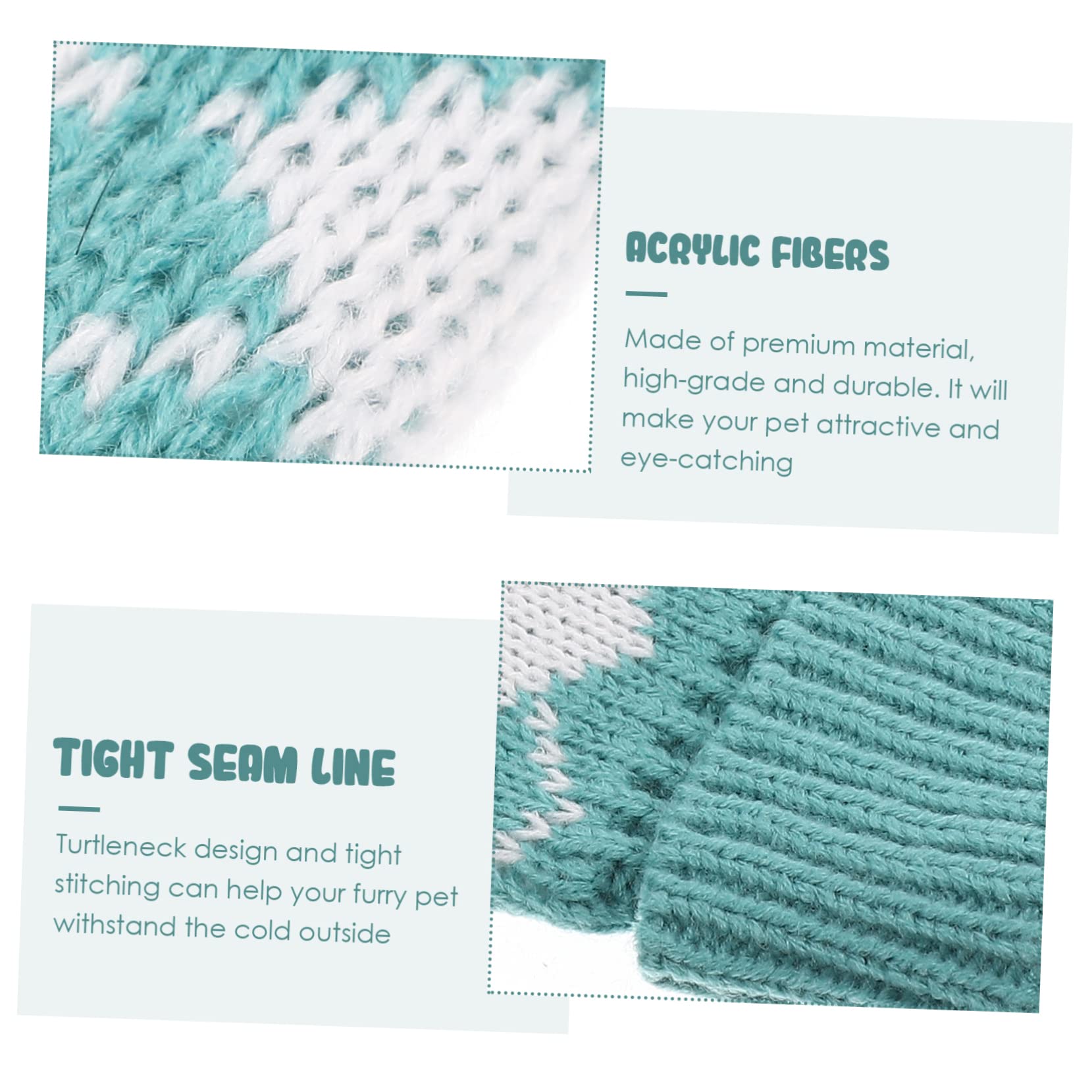 BESPORTBLE 5pièces Pull pour Chien Vêtement Chaud Hiver Motif Écossais Costume pour Petits Et Chiens