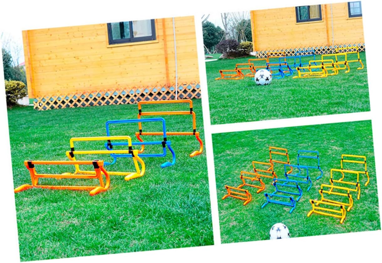 Removable Agility Hurdles Orange Soccer Training Equipment for Use Durable Exercise Barriers for Sports Training for Football Baseball and Track Drills