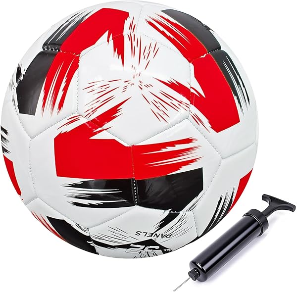 Soccer Ball Size 3 4 5 Soft Leather Anti Explosion Practice Training Boys Girls Adults with Pump Needle
