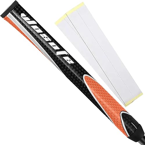 Wosofe Mango de golf para putter de 3.07 oz, tamaño mediano, antideslizante, PU, ligero, textura avanzada, agarre extremo, cómodo, antideslizante, 6