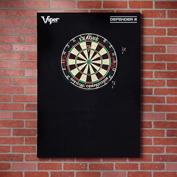 Viper Defender III Extended Length Dartboard Surround Wall Protector, Fits 17.75 and 18 Bristle Dartboards, Compression-Fit Easy Mounting, 45 H x 32 W x 1 Thickness