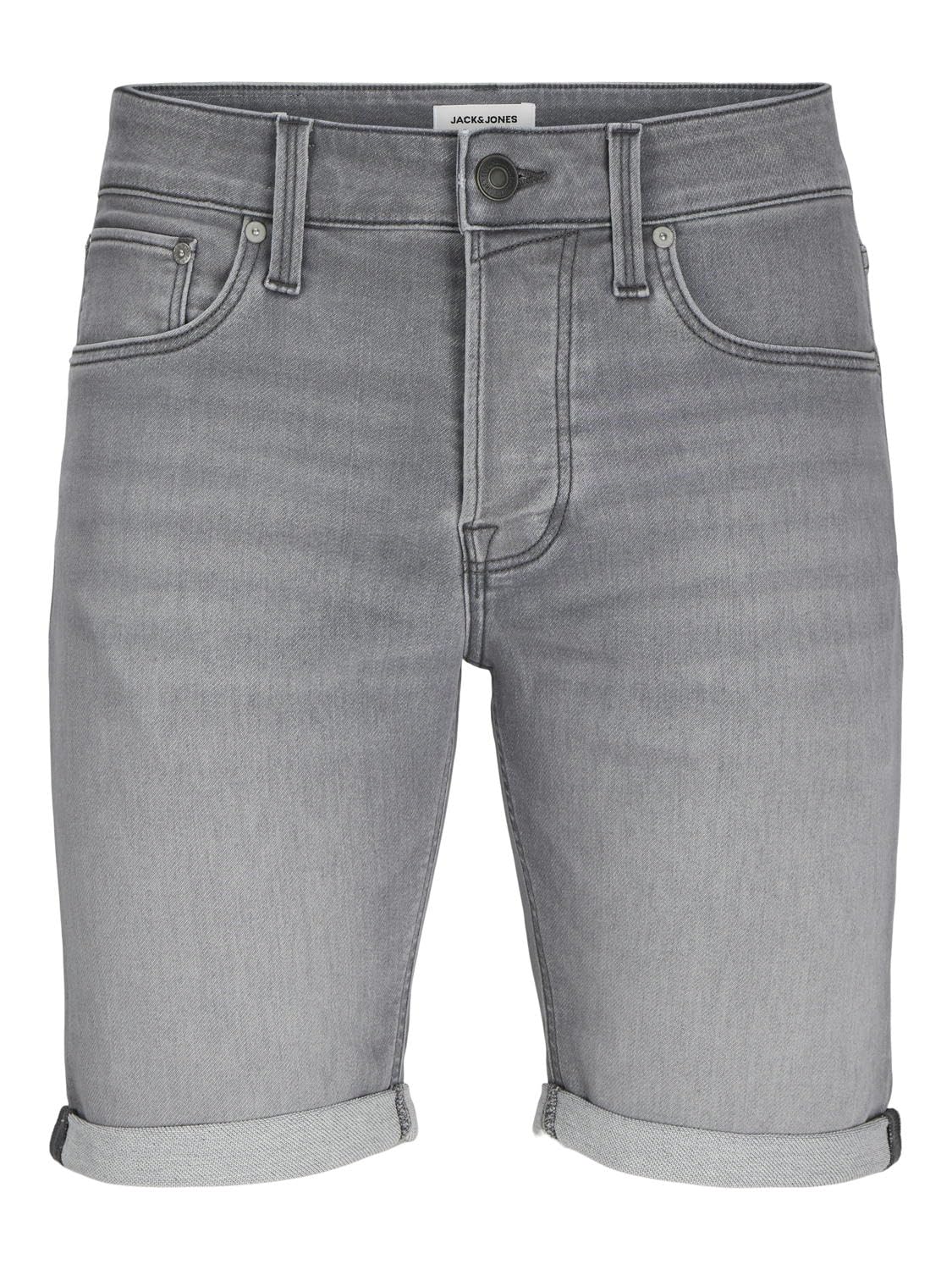 JACK & JONES Herren Jeans-Shorts, Farbe:Grau, Größe:XL