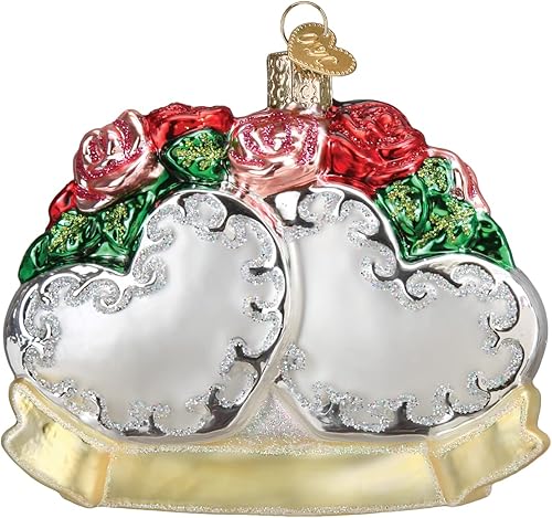 Miniatura 2 de Old World Christmas Adorno de cristal soplado para árbol de Navidad para parejas