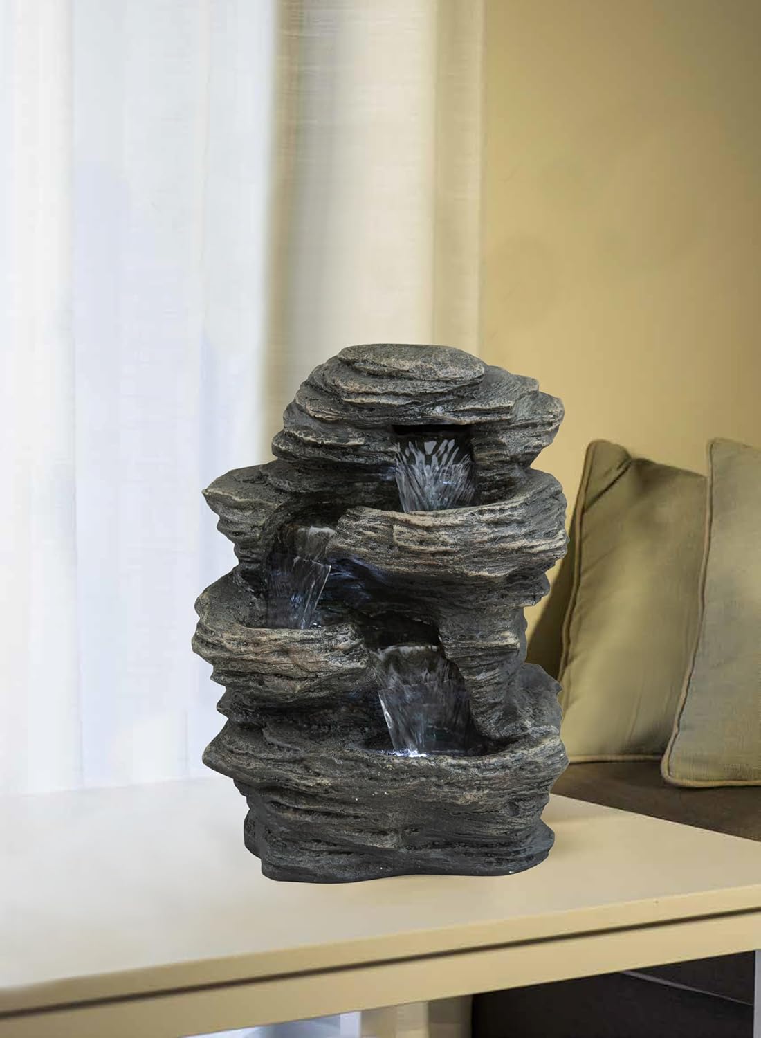 Hi-Line Gift Ltd Rock 4-Level Fountain