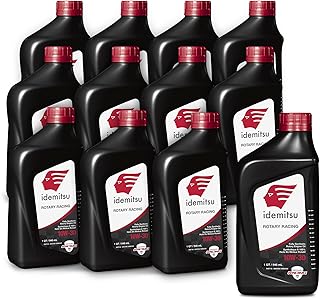 Idemitsu Full Synthetic 10W-30 Rotary Racing Engine Oil – 1 Quart, Case of 12 | High-Performance Lubricant for Turbocharged & Supercharged Rotary Engines