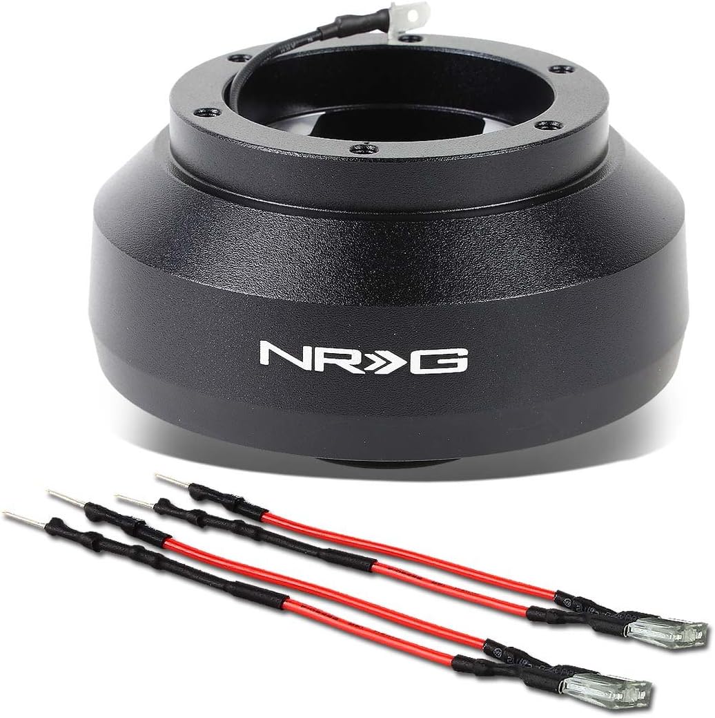 NRG Innovations NRG-SRK-132H Racing Style, Steering Wheel Quick Release Short Hub Adapter, 6 X 70mm Bolt Pattern, Black Body