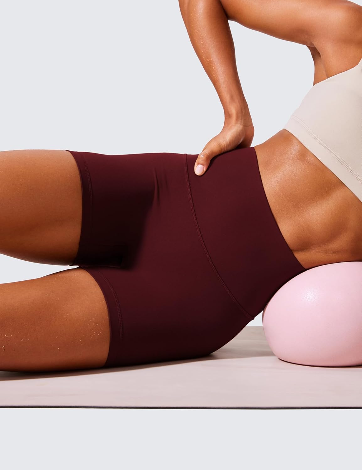 CRZ YOGA Secretsculpt Butterlift Biker Shorts 4" - No Front Seam High Waisted Womens Workout Gym Booty Scrunch Butt - Image 4