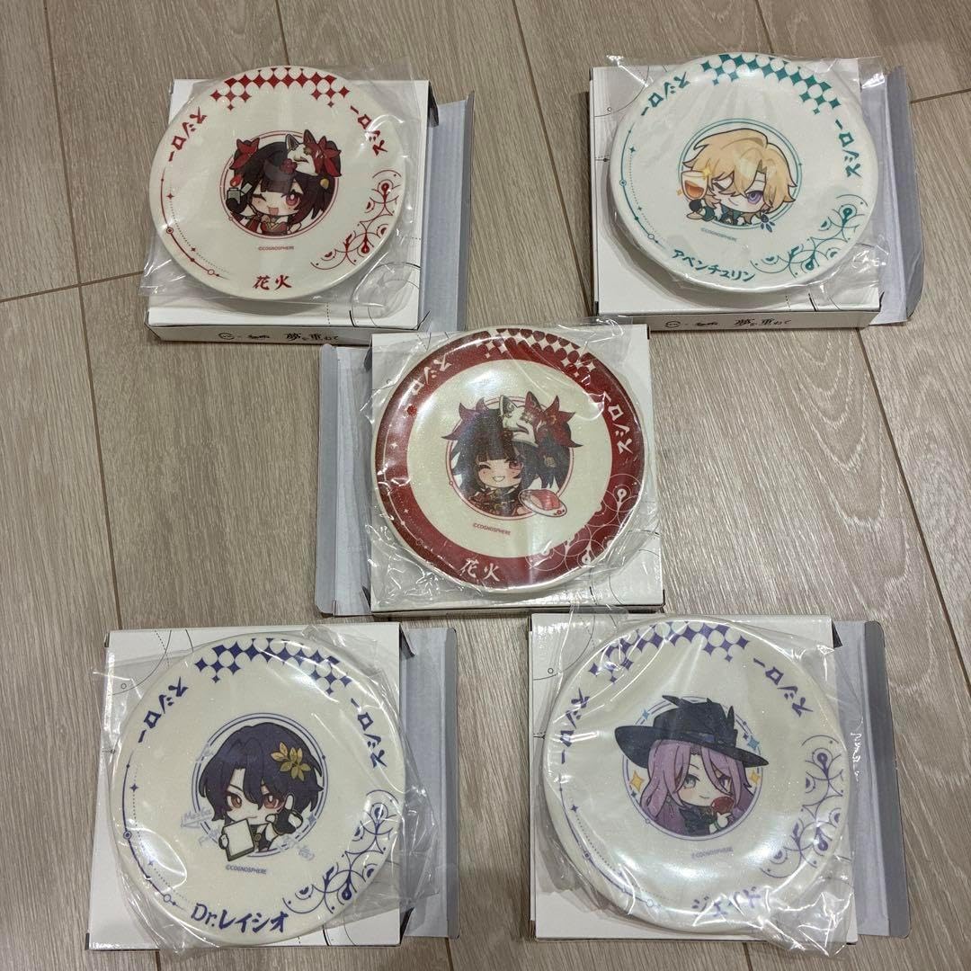 スシロー 崩壊スターレイル コラボ すし皿 10種コンプリート スシロー〉崩壊スターレイル コラボ限定 すし皿x5枚 前半