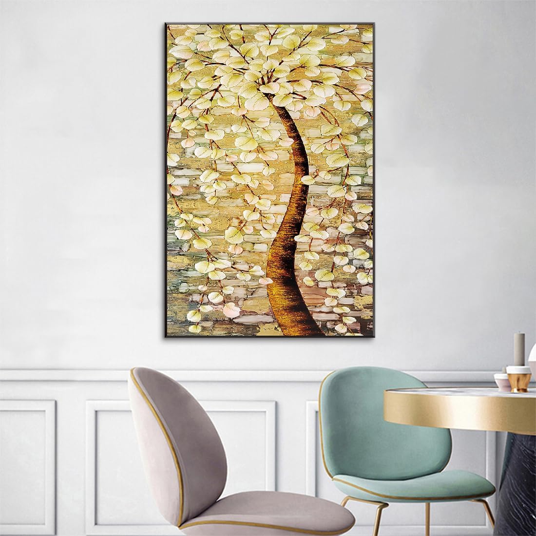 木板に油彩画 ダ・ヴィンチ 洗礼者ヨハネ 立体複製名画 美術品