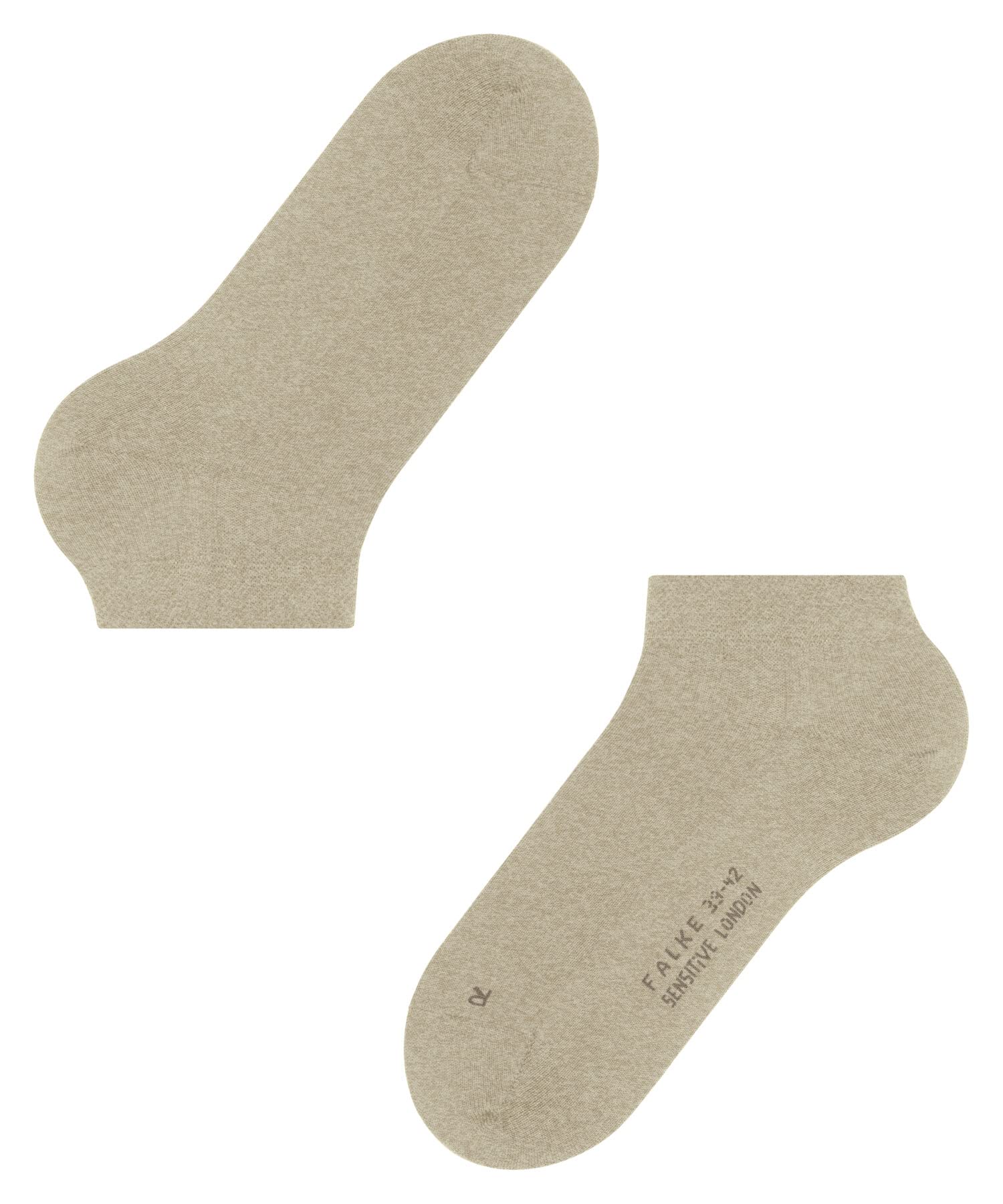 FALKE Mężczyźni Skarpety Sensitive London M Sn bawełna bezuciskowe 1 Para, Beżowy Sand Melange 4650, 47-50
