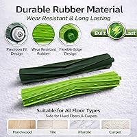 Vista 5 de Paquete de 4 cepillos de goma de repuesto para iRobot Roomba e, i y j Series, compatibles con e5 e6 e7, i1 i2 i3 i4 i6 i7 i8, j6 j7 j8 Plus, Combo