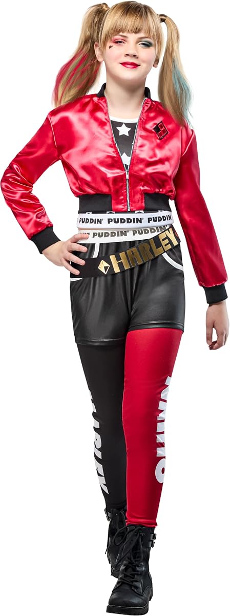 Rubies Villanos de DC Comics: Disfraz de Harley Quinn para niño, disfraz para niña