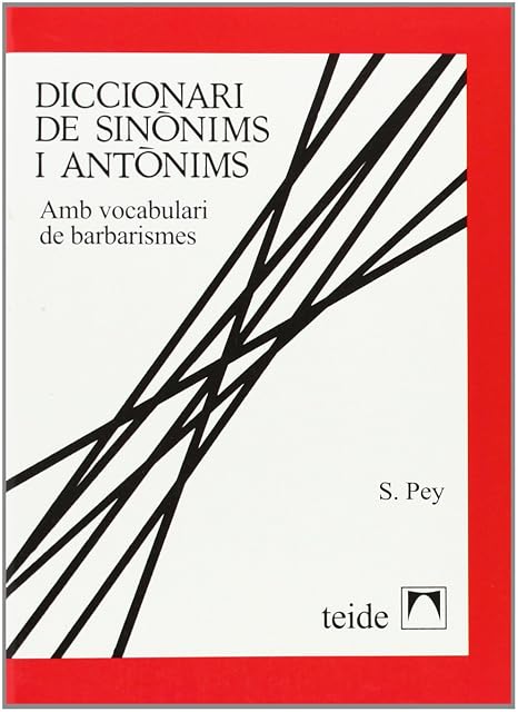Portada de Diccionari de Sinonims i Antonims amb Vocabulari de Barbarismes