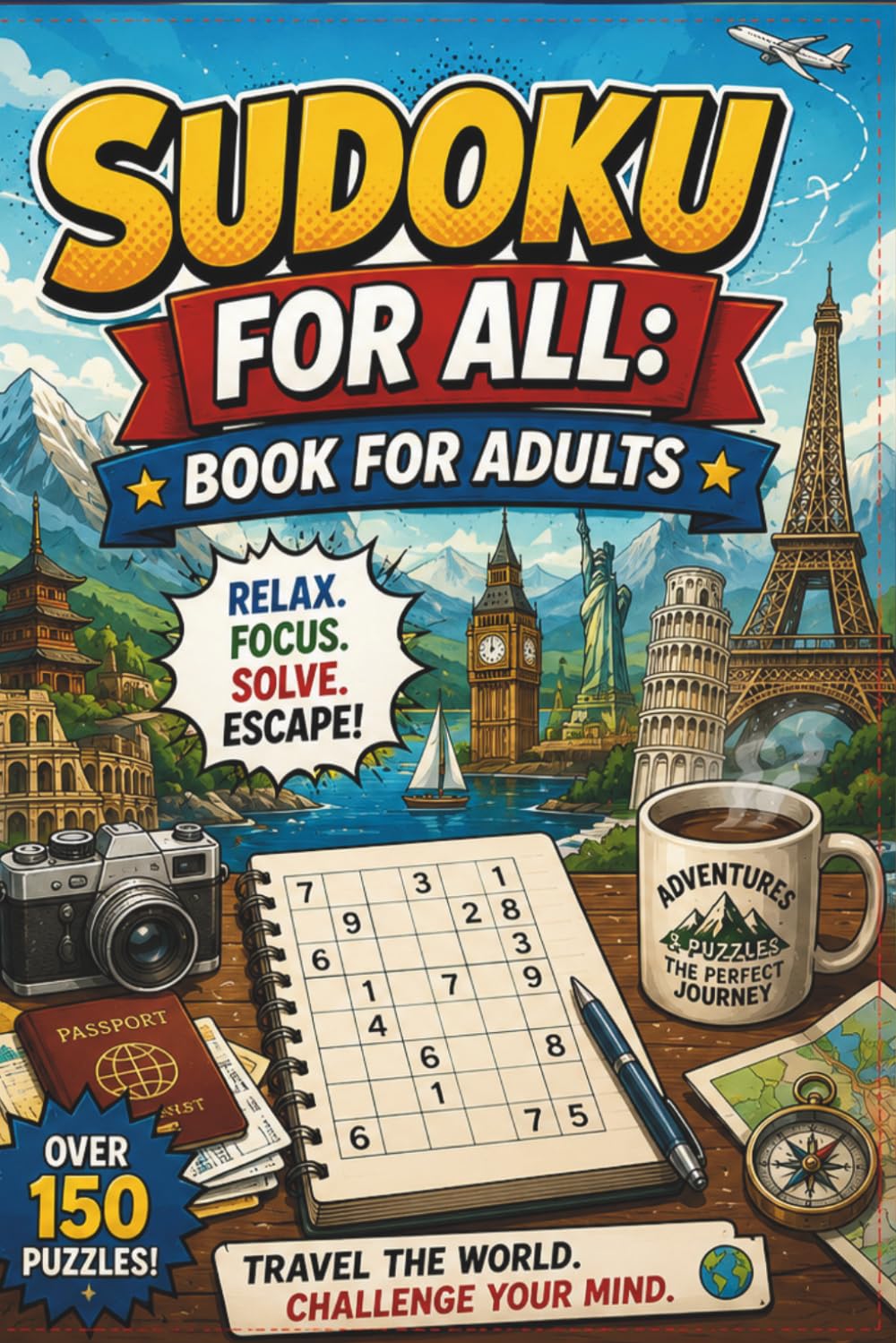 Sudoku for All: Book for Adults: Rejuvenating Brain Puzzle Workbook for Adult Solvers