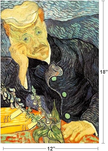 Miniatura 4 de Vincent Van Gogh Retrato del Dr. Gachet Van Gogh Arte de pared Impresionista Retrato Estilo de Pintura Arte Fino Arte Decoración del Hogar Realismo