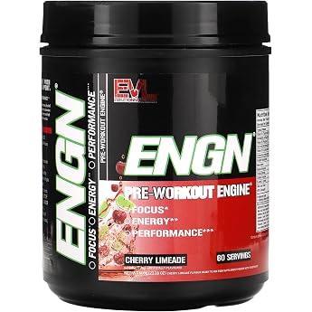 EVLution Nutrition, ENGN Pre-Workout Engine, Cherry Lime Eade, 21.16 Ounce