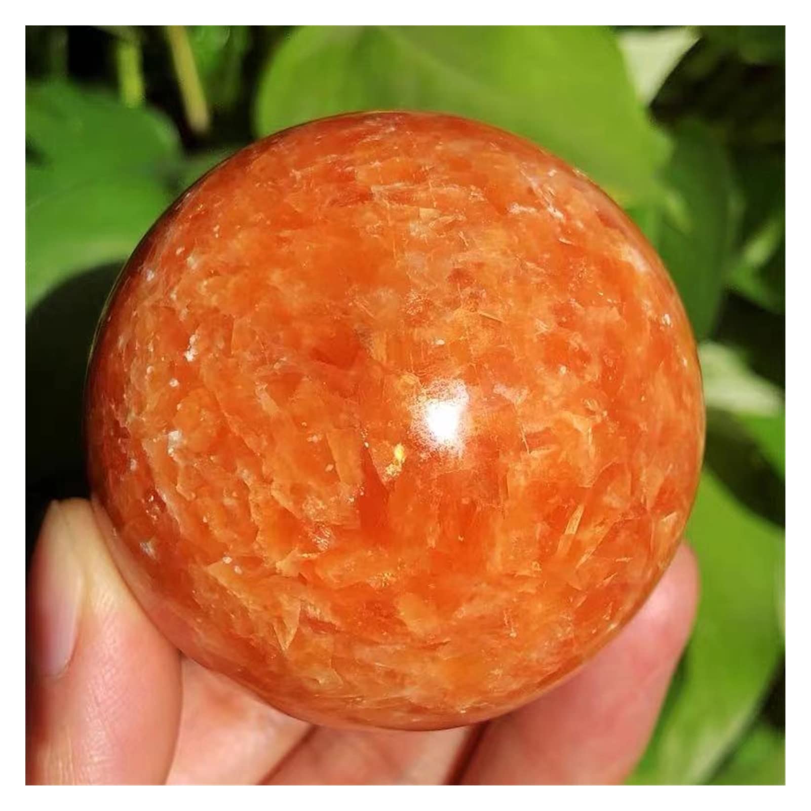 Boule de cristal naturelle en pierre de soleil pour retrouver la joie