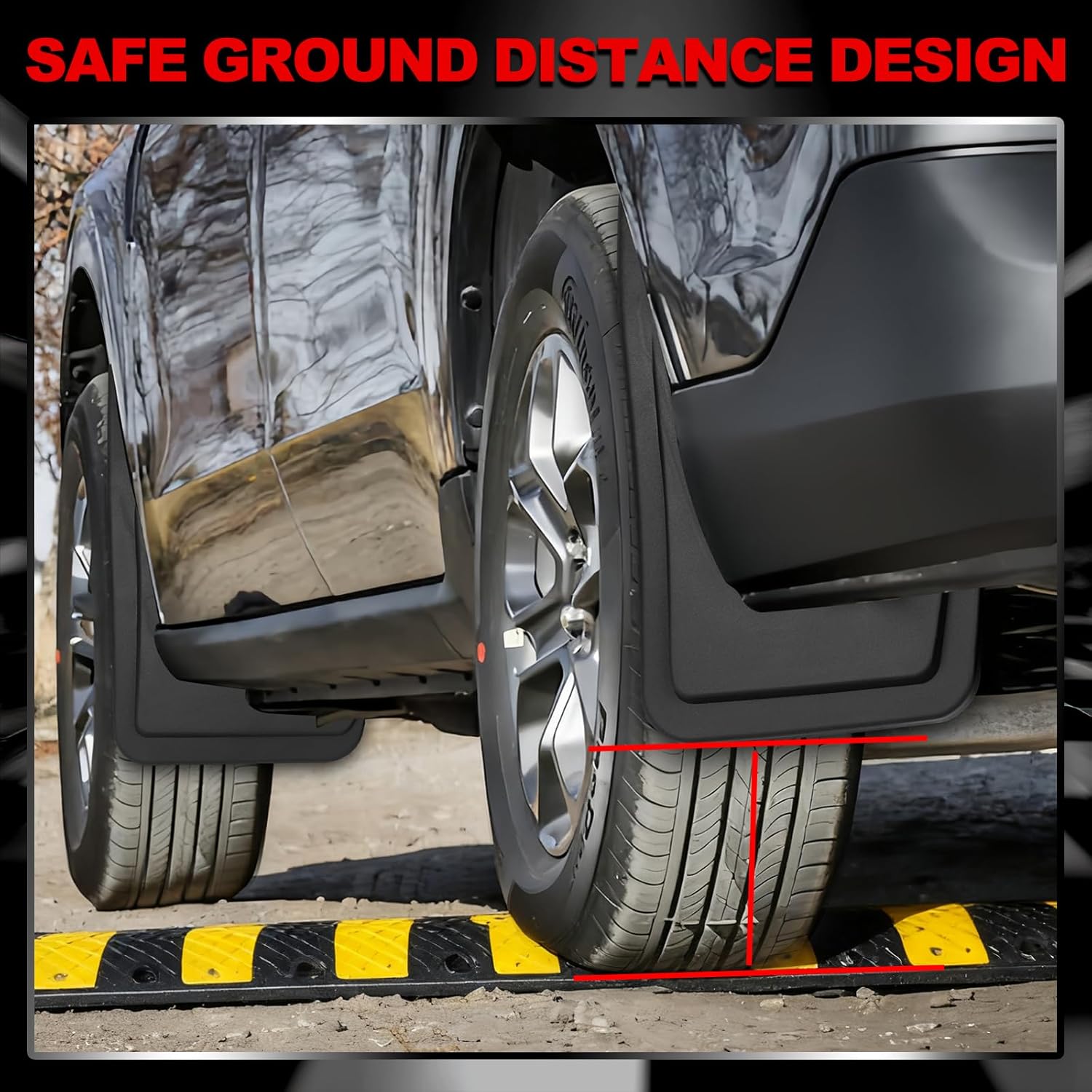 Mud Flaps for 2022-2025 Ford Maverick Accessories 2023 2024 Splash Guards Flexible No Drill Specific Vehicle Mudguard Front and Rear Splash Shields