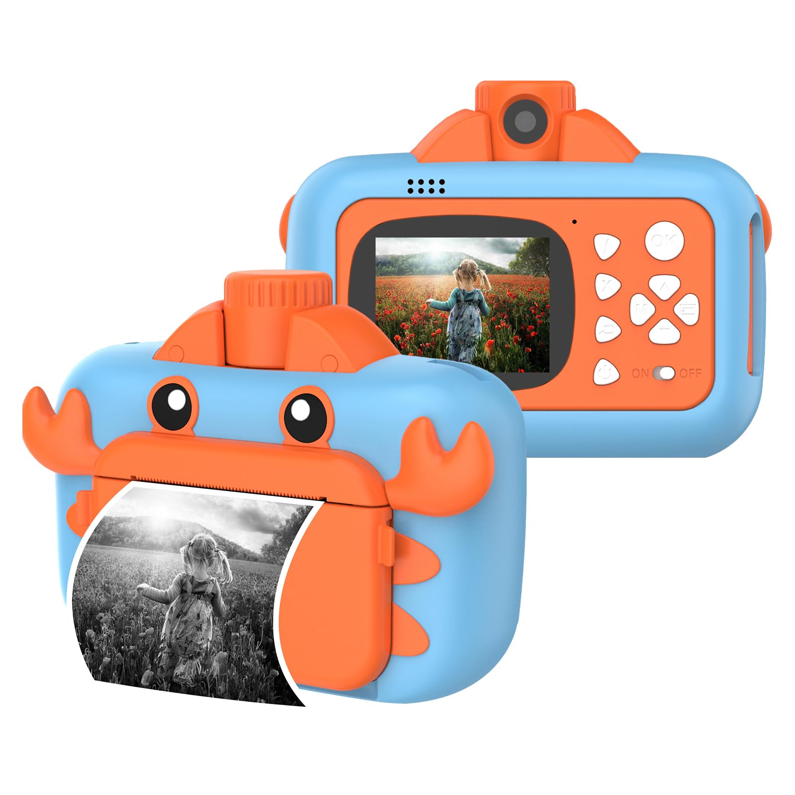 Andoer Children's Instant Camera 1080P 2.4 Inch Digital Camera with Auto Focus, 32 GB Memory Card and Sticker - Festival Gifts, Birthday Gift-image-40