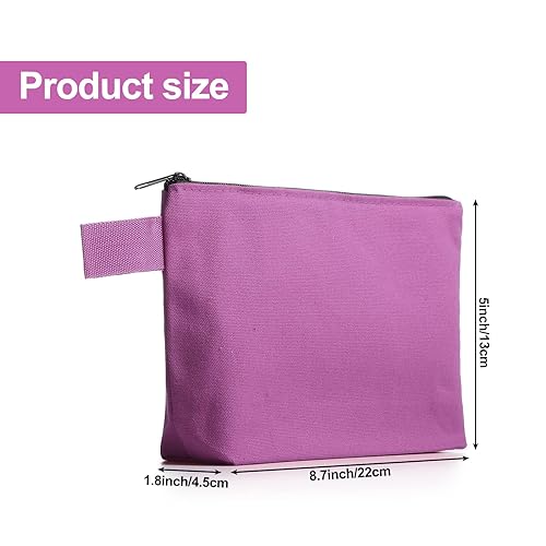 Miniatura 2 de Saintrygo 30 bolsas de maquillaje de lona de viaje, bolsa de cosméticos a granel, bolsa de maquillaje pequeña multiusos para bolso, organizador