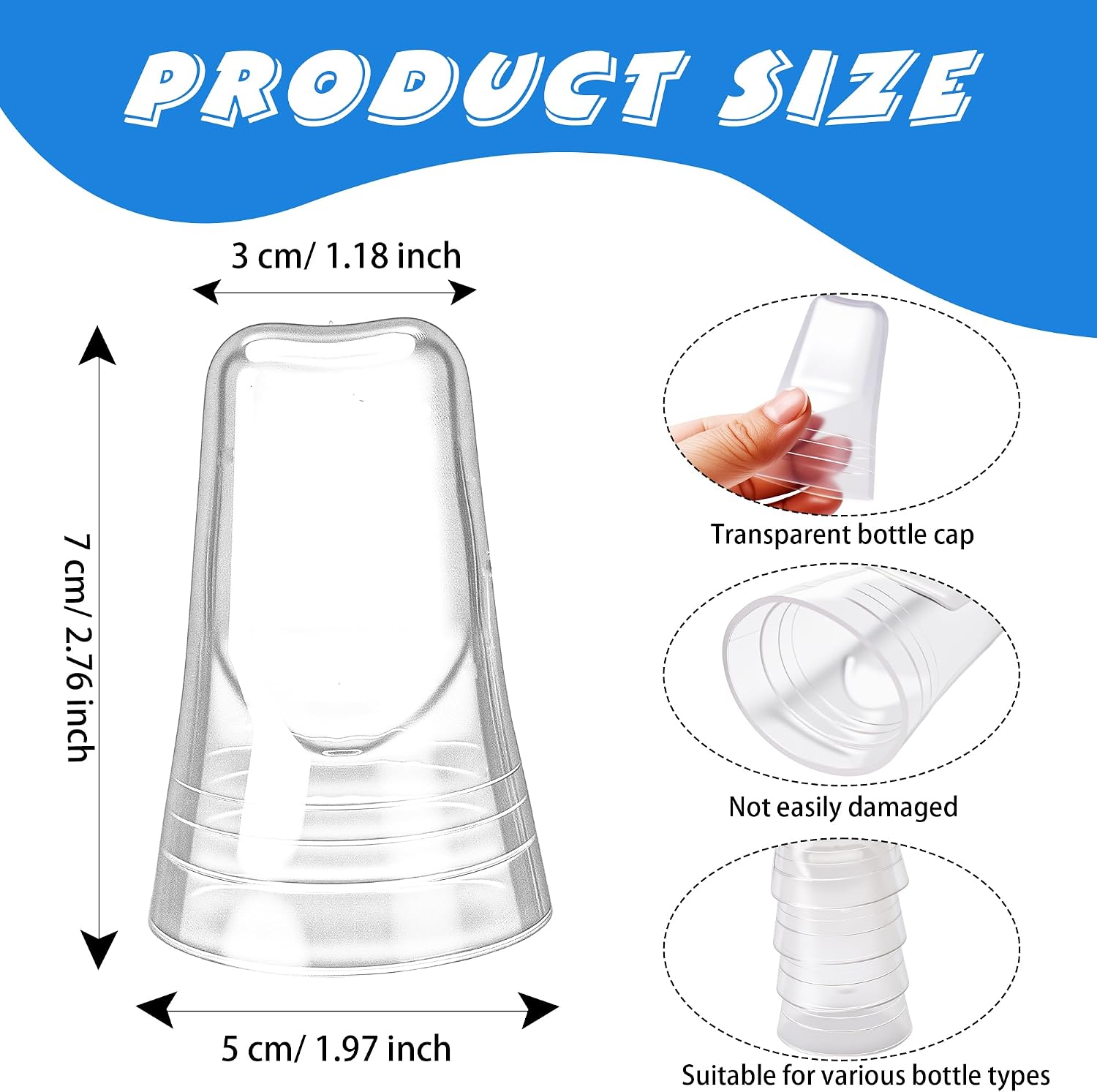 38 Pcs Pour Spout Dust Covers Liquor Bottle Caps Transparent Plastic Universal Pour Dispenser Liquor Toppers for Home Kitchen Tools Supplies