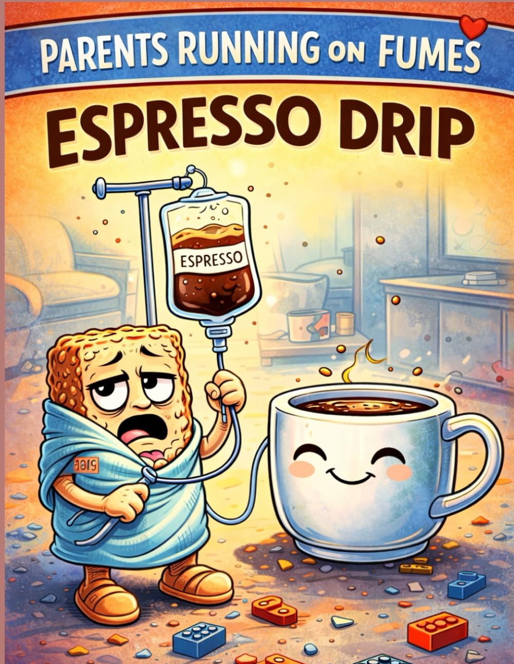 Parents Running on Fumes: Espresso Drip: A Funny Adult Coloring Book for Tired Moms & Dads | Single-Sided Stress-Relief Pages