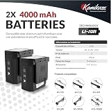 Tronçonneuse électrique KAMIKAZE KVS 8000 21V, 8 pouces, 300W, tronçonneuse électrique sans fil rechargeable avec lumière LED, travail continue - 5