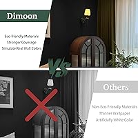 Vista 124 de Dimoon 236''x17.7'' White Thicken Peel and Stick Wallpaper Contact Paper Modern Self Adhesive Wall Paper Removable Renter Friendly Textured Solid