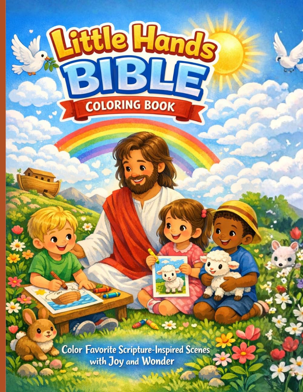 Little Hands Bible Coloring Book: Color Favorite Scripture-Inspired Scenes with Joy and Wonder