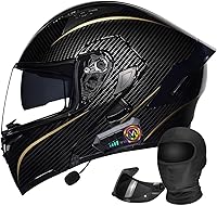 Vista 16 de Casco modular Moto Bluetooth con doble visera, con micrófono para Respuesta Automática Casco de Moto Homologado ECE Adecuado para Hombre Mujer