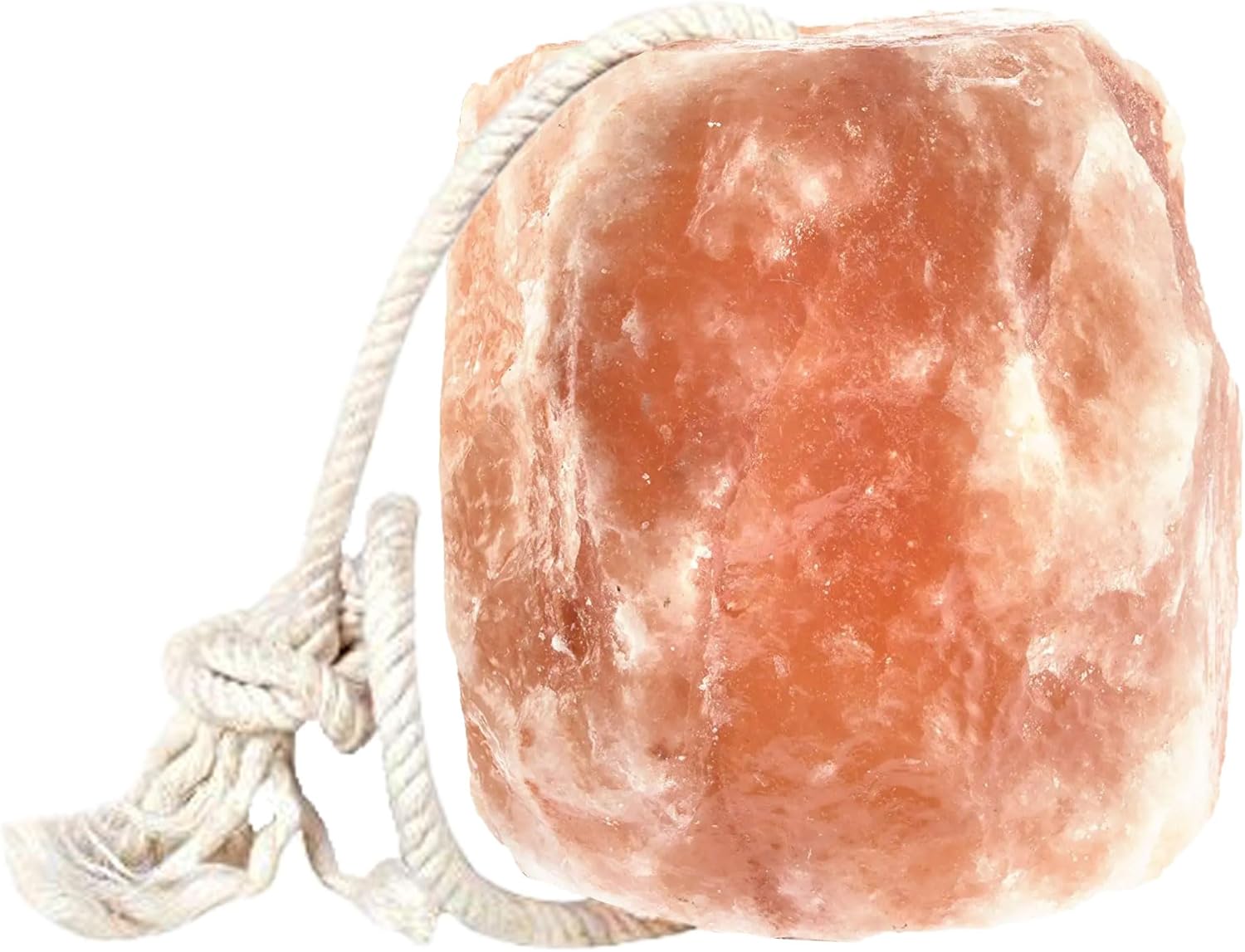 New 8 lbs Animal Himalayan Salt Lick on Rope for Horses, Deer, Rabbits, Cows and Other Livestock | Lick Salt for Deer | Digestive Aid for Animals | Horse Treats (8 lbs)