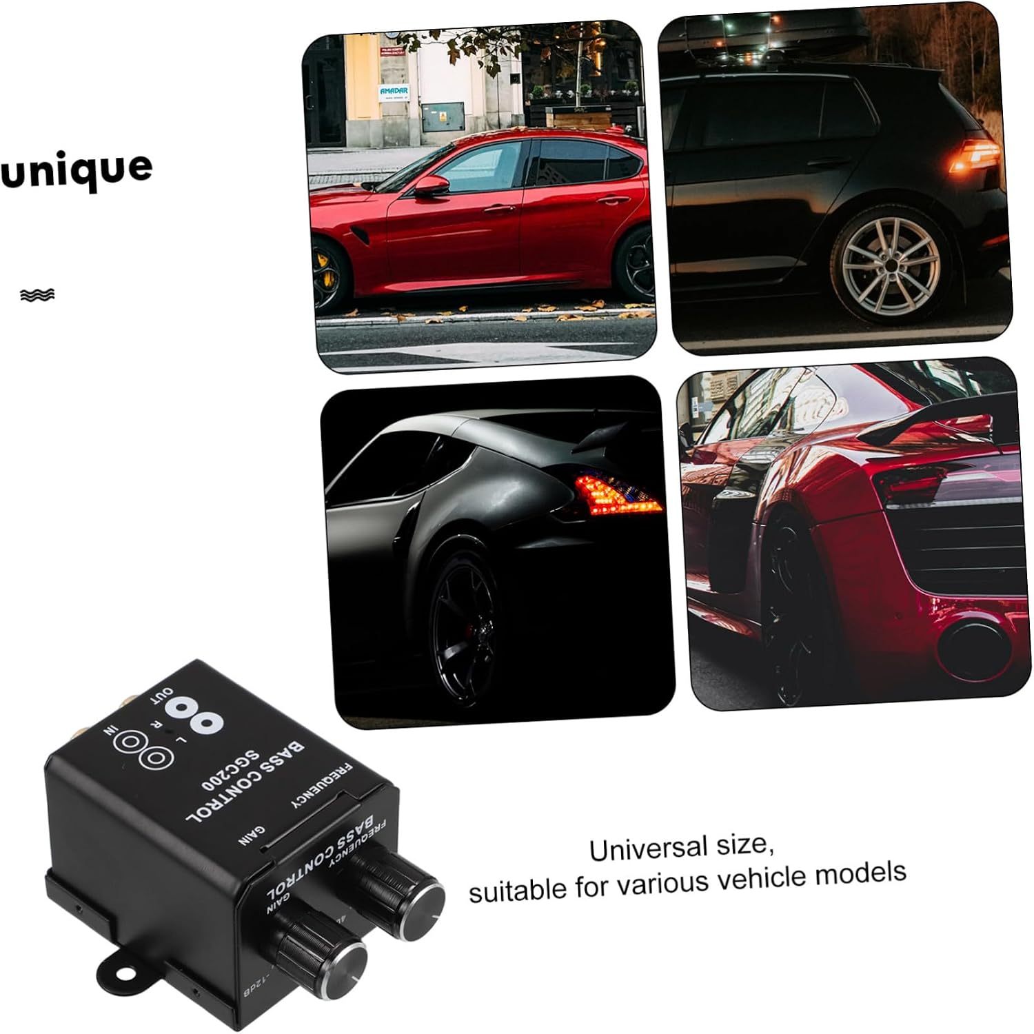 Car Audio Bass Control Knob for Amplifiers Volume Frequency and Bass Regulator for Enhanced Vehicles