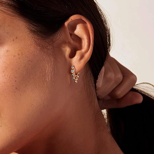 Vista 4 de MYEARS Women Huggie Earrings Gold Hoop 14K Gold Filled Small Simple Hypoallergenic Everyday Jewelry