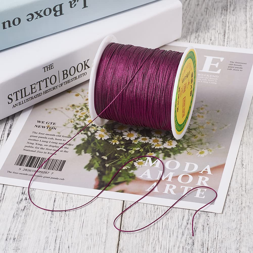 Craftdady 150 yards 0,5 mm nylon koord gevlochten kralendraad Chinese knopen macramé touw koord string voor doe-het-zelf armband ketting sieraden maken, wit Craftdady 150 yards 0,5 mm nylon koord gevlochten kralendraad Chinese knopen macramé touw koord string voor doe-het-zelf armband ketting sieraden maken, wit