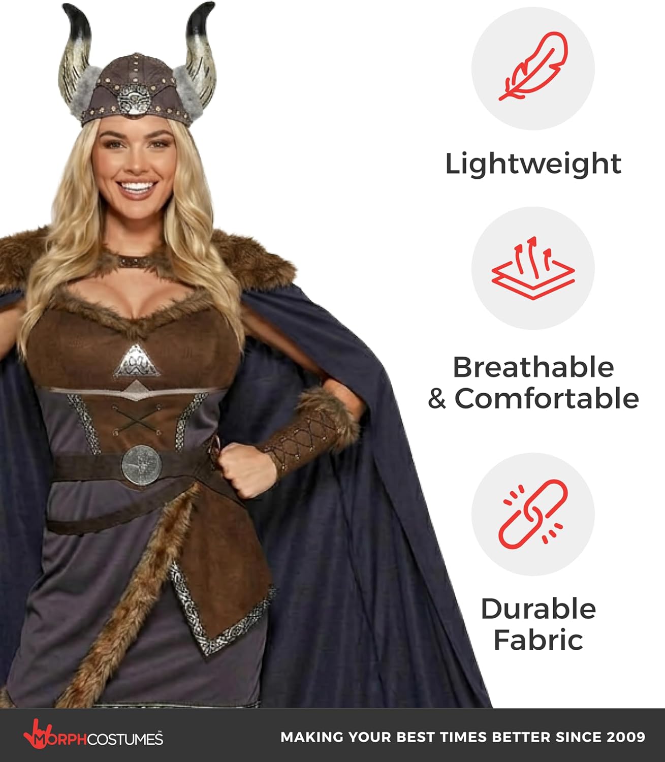 Morph Warrior Viking Costume Women Barbarian Womens Viking Costume Adult Warrior Halloween Costumes for Women